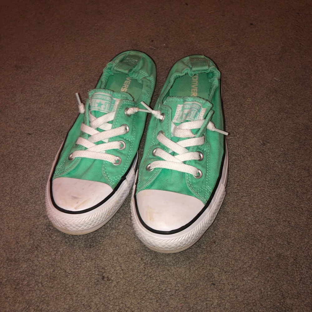 Converse Teal stretch shoes